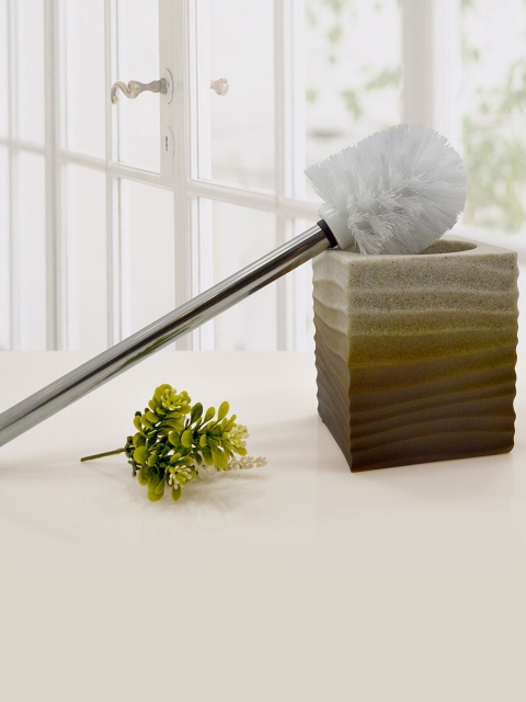 

OBSESSIONS Brown & Beige Ombre Patterned Polyresin Alvina Toilet Brush Holder