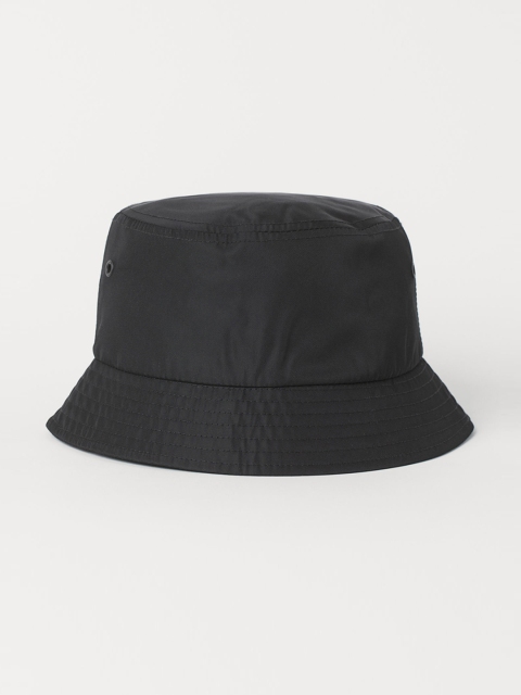 

H&M Men Black Solid Bucket Hat