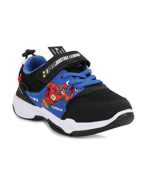 

Campus Kids Black & Blue Justice League Flash Printed Mesh Running Shoes
