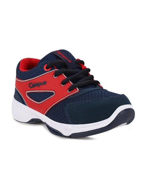 

Campus Unisex Kids Navy Blue Mesh Running Non-Marking Shoes