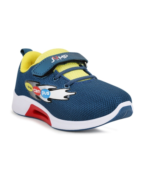 

Campus Unisex Kids Turquoise Blue & Yellow Running Shoes