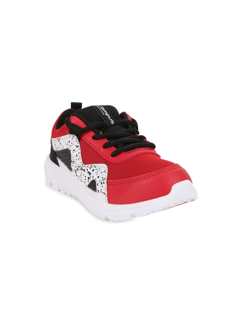 

Campus Unisex Kids Red & Black Mesh Round Toe Running Shoes