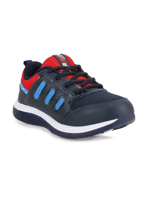 

Campus Unisex Kids Navy Blue & Red Mesh Round Toe Running Shoes