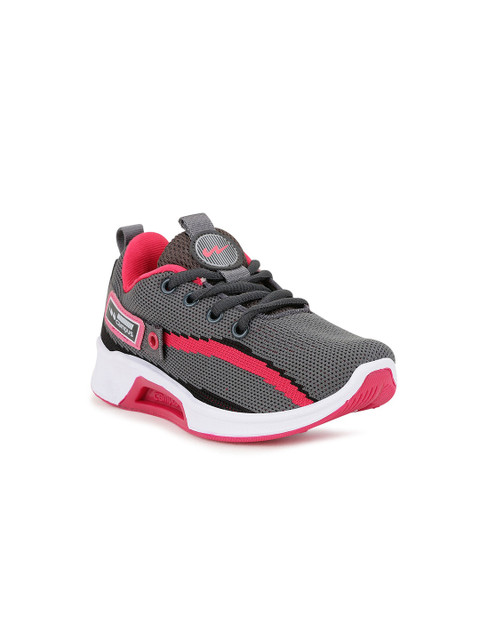 

Campus Kids Grey & Red Patterned Mesh Running Shoes