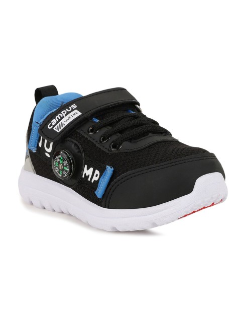 

Campus Unisex Kids Black Mesh Running Non-Marking Shoes