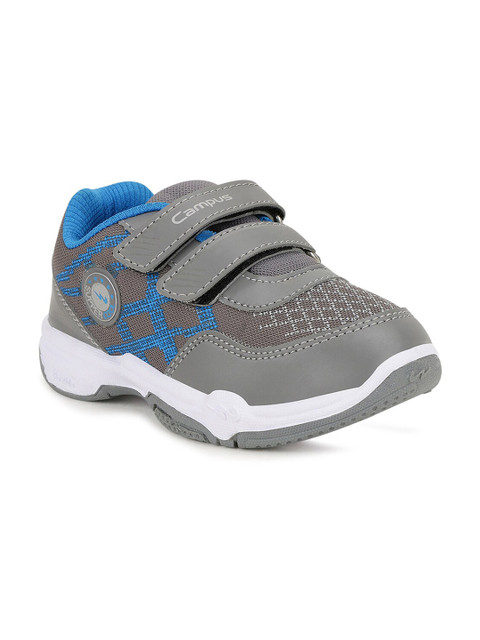 

Campus Unisex Kids Grey & Blue Running Shoes
