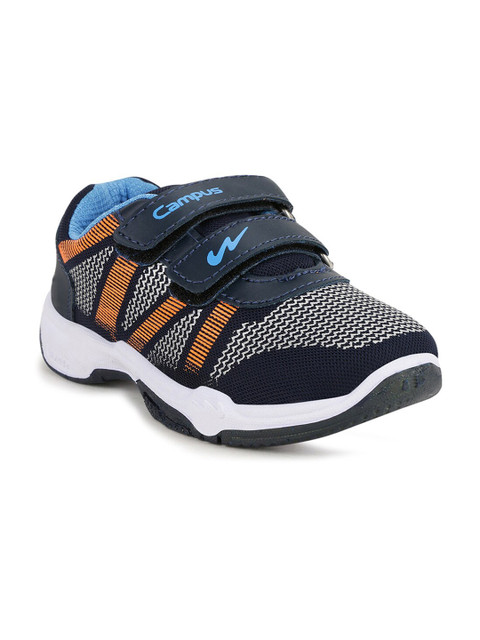 

Campus Unisex Kids Navy Blue Mesh Running Non-Marking Shoes