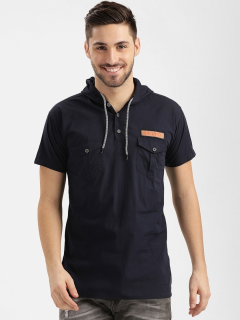 

V2 Value & Variety Men Navy Blue Kurta