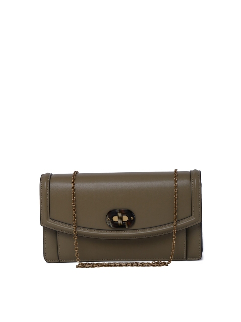 

CHARLES & KEITH Women Khaki PU Two Fold Wallet
