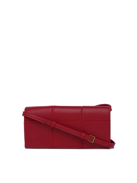 

CHARLES & KEITH Red Textured Quilted Envelope Clutch