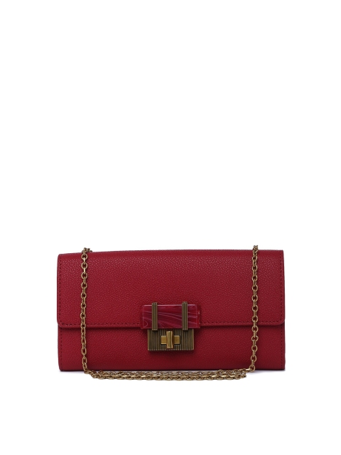 

CHARLES & KEITH Red Solid Textured Sling Bag