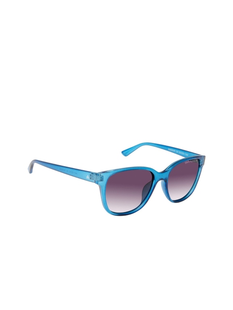 

David Blake Unisex Purple Lens & Purple Wayfarer Sunglasses with Polarised Lens M-SGDB2053, Blue