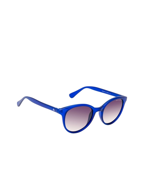 

David Blake Unisex Purple Lens & Blue Oval Sunglass Polarised and UV Protected M-SGDB2046