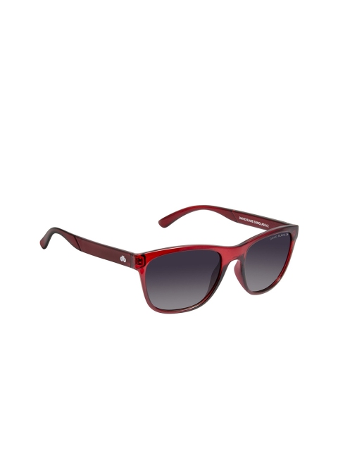 

David Blake Unisex Purple Lens & Brown Wayfarer Sunglasses M-SGDB1776, Maroon
