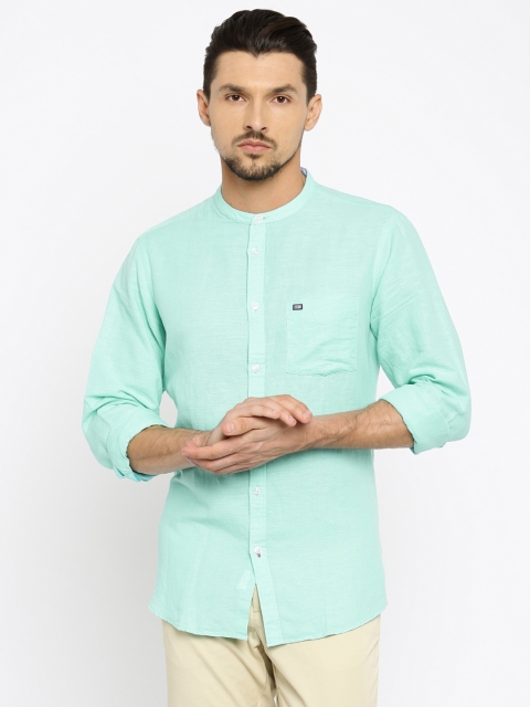 

Arrow Sport Men Sea Green Slim Fit Solid Casual Shirt