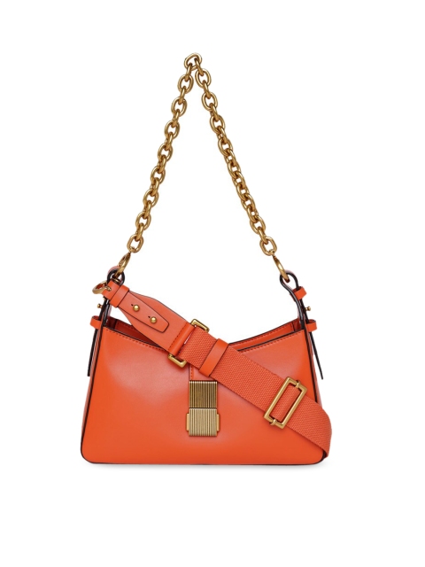 

CHARLES & KEITH Orange PU Structured Shoulder Bag