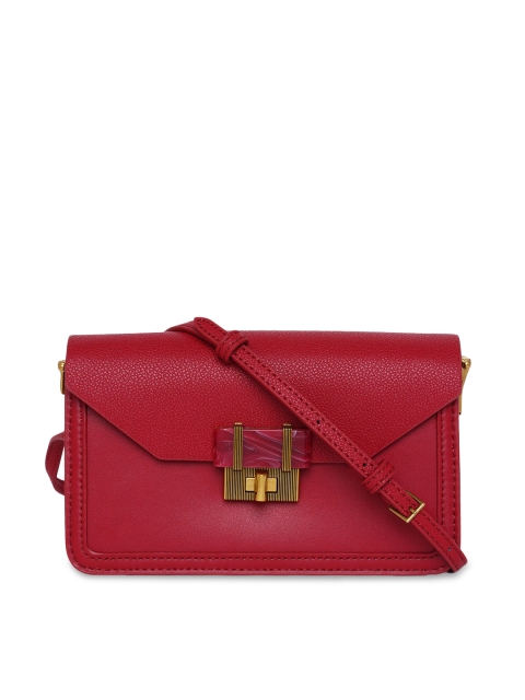 

CHARLES & KEITH Red Structured Sling Bag