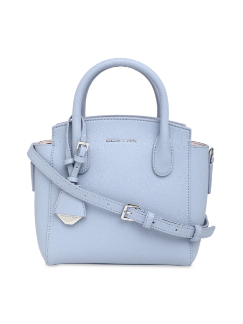 

CHARLES & KEITH Blue PU Structured Handheld Bag