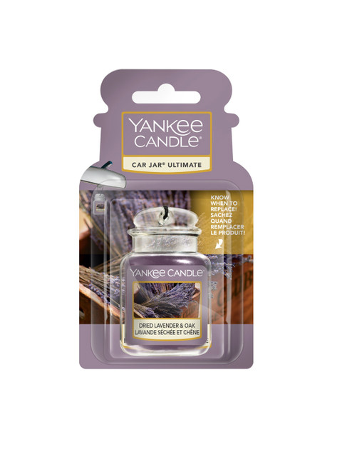 

YANKEE CANDLE Purple & Transparent Dried Lavendar & Oak Car Jar Air Freshener