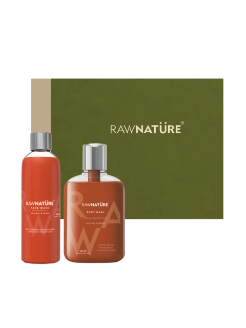 

RAW NATURE Set Of 2 Face & Body Wash 365 g, Green