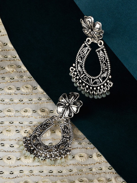 

Accessorize Silver-Toned Contemporary Chandbalis Earrings