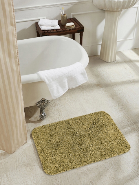 

OBSESSIONS Beige Solid Diana Anti-Skid Bath Rug