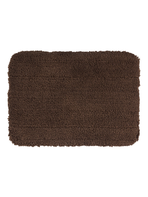 

OBSESSIONS Brown Textured Diana Anti-Skid Bath Rug