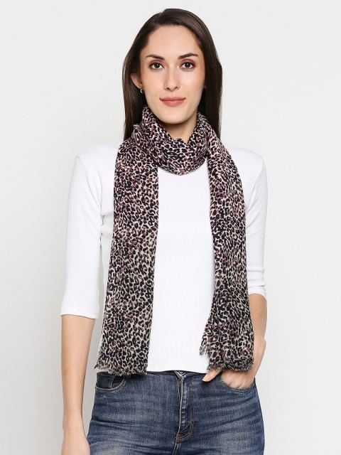 

Get Wrapped Women Multicoloured Animal Print Scarf, Multi