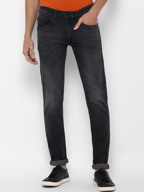 

Solly Jeans Co Men Grey Skinny Fit Low Distress Light Fade Jeans