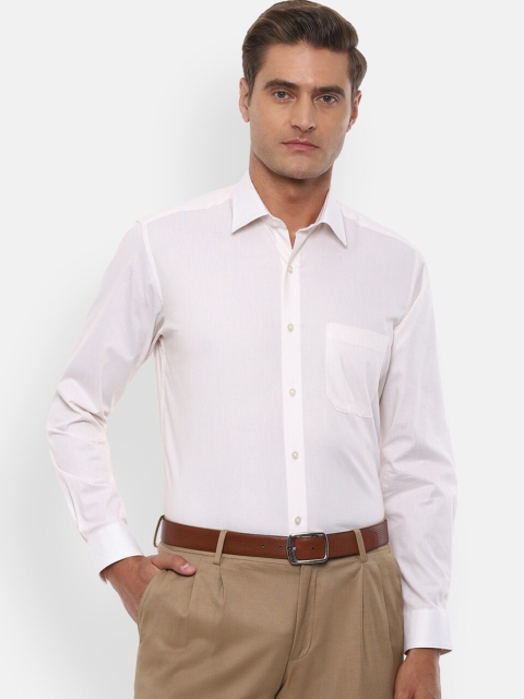 

Louis Philippe Men Off White Slim Fit Pure Cotton Casual Shirt