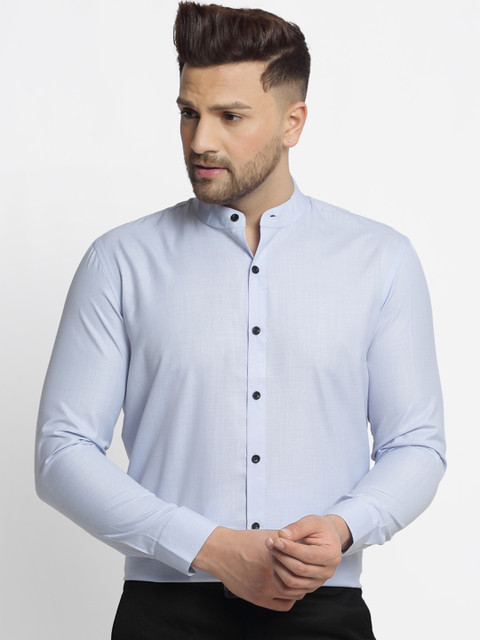 

JAINISH Men Turquoise Blue Casual Shirt
