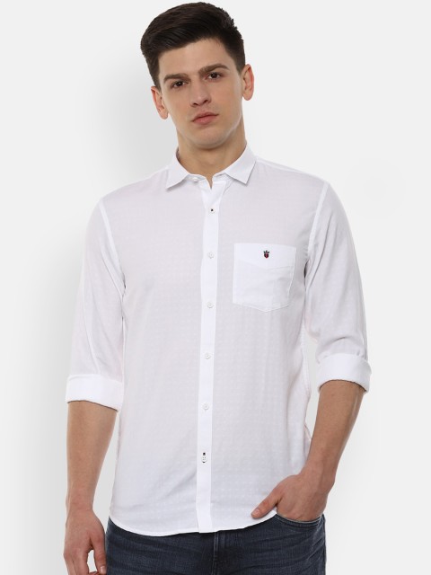 

Louis Philippe Sport Men White Slim Fit Pre Cotton Casual Shirt