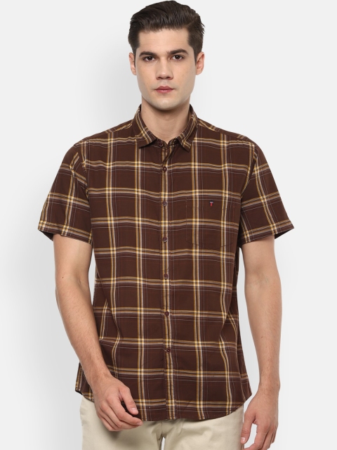

Louis Philippe Sport Men Brown Slim Fit Checked Casual Shirt
