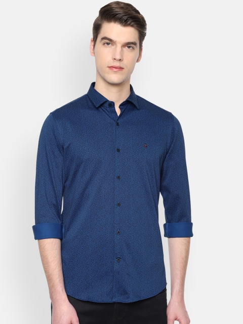 

Louis Philippe Sport Men Navy Blue Slim Fit Pure Cotton Printed Casual Shirt