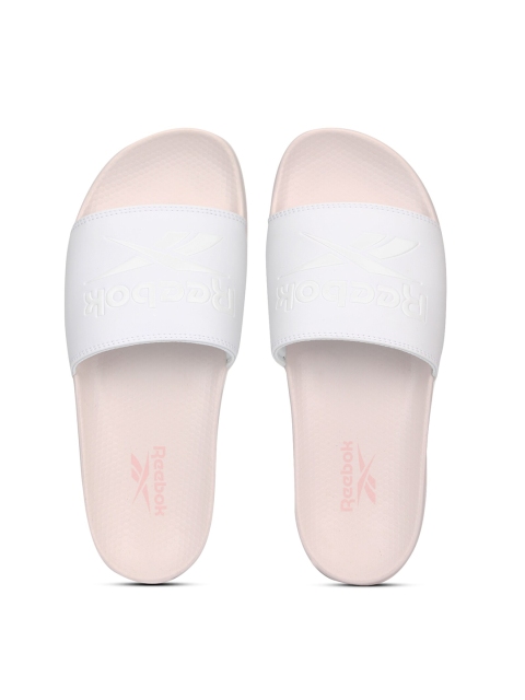 

Reebok Classic Unisex White & Pink Slides