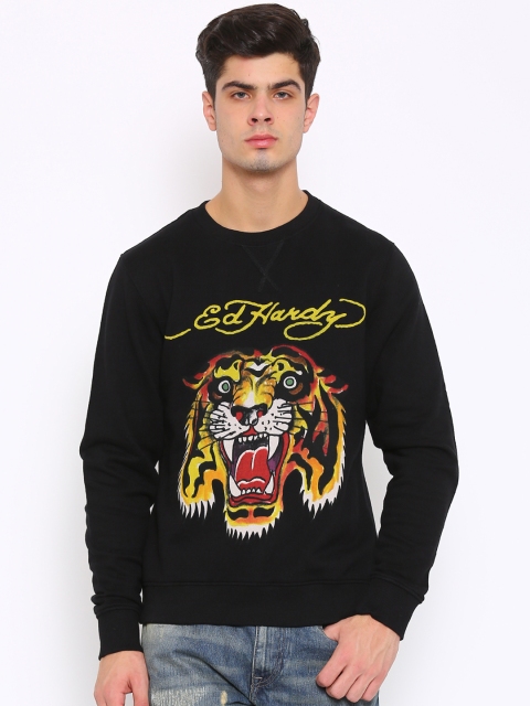 

Ed Hardy Black Printed Sweatshirt