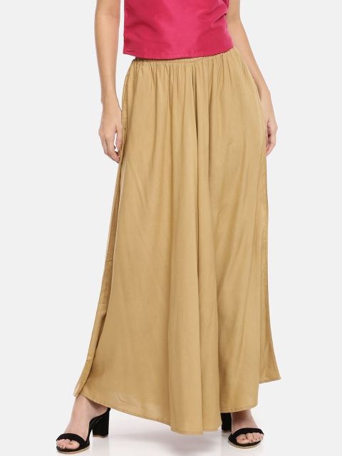 

GOLDSTROMS Women Khaki Flared Palazzos