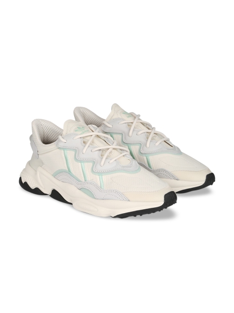

ADIDAS Originals Men White & Green OZWEEGO Sneakers