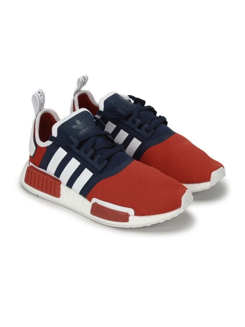 

ADIDAS Originals Men Navy Blue & Red Colourblocked Sneakers