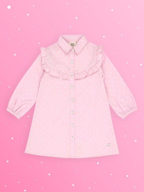 

Ed-a-Mamma Pink Shirt Dress