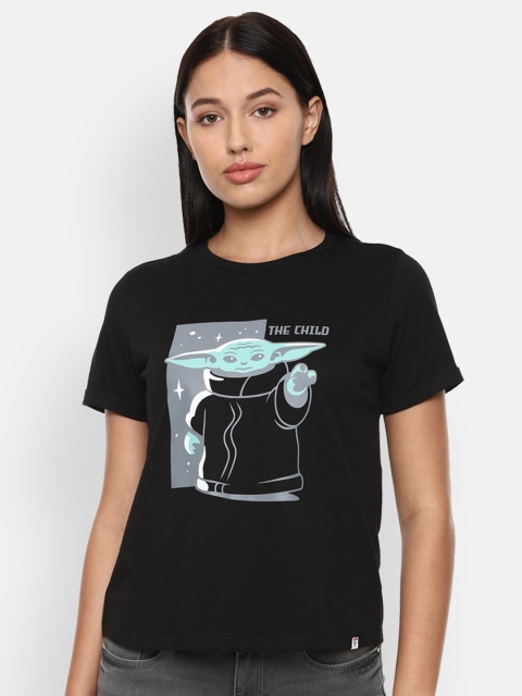 

Van Heusen Woman Women Black Printed T-shirt