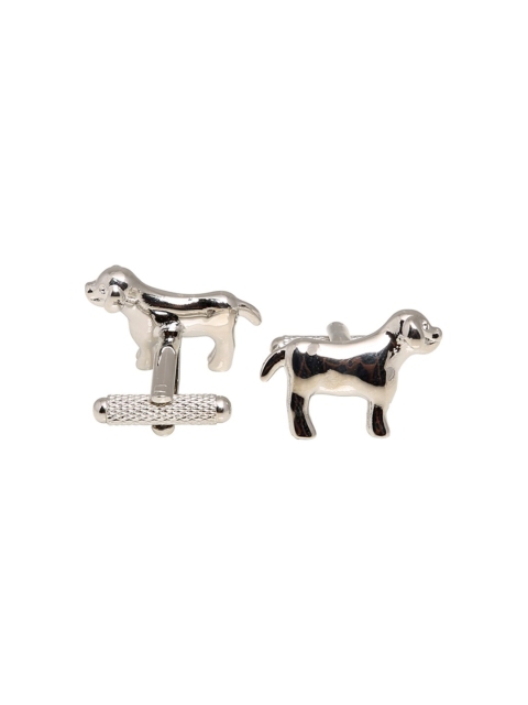 

Tossido Silver-Toned Contemporary Cufflink