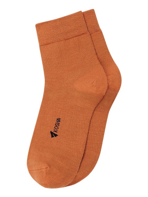 

Kosha Boys Orange Solid Above Ankle Socks