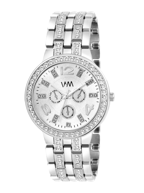 

Watch Me Women Silver-Toned Embellished Dial Bracelet Style Analogue Watches - PP-020