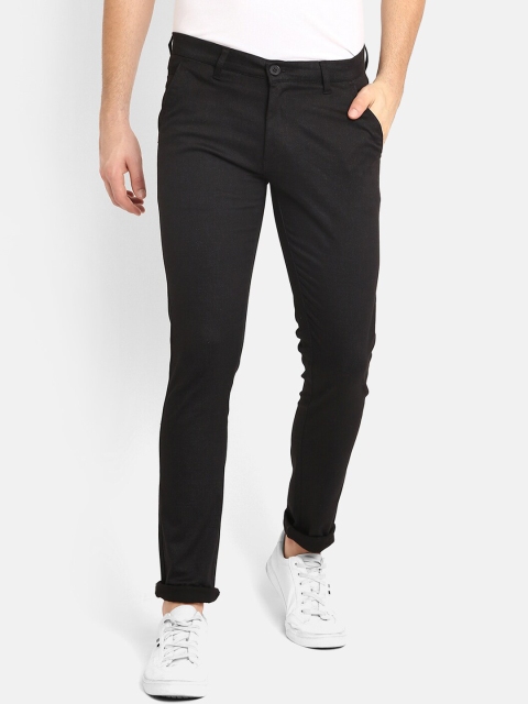 

V2 Value & Variety Men Black Chinos Trousers