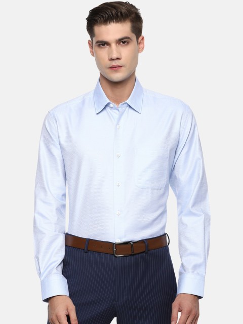 

Luxure by Louis Philippe Men Blue Formal Shirt