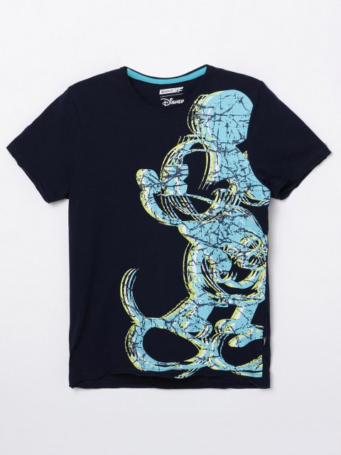 

Denimize by Fame Forever Boys Navy Blue Printed T-shirt