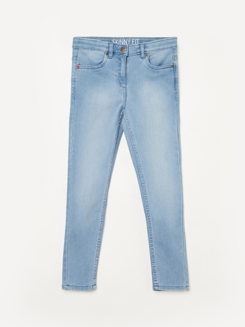 

Denimize by Fame Forever Girls Blue Skinny Fit Heavy Fade Jeans