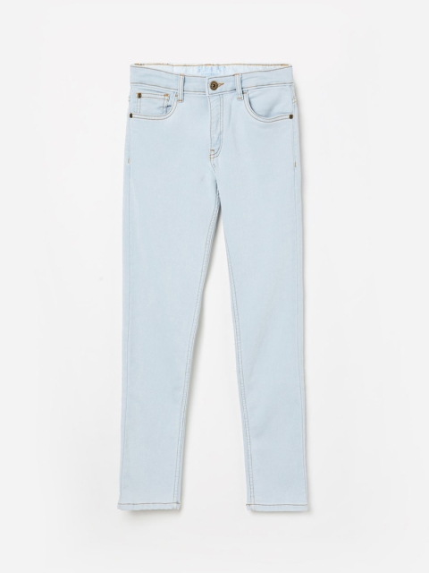 

Denimize by Fame Forever Boys Blue Slim Fit Low Distress Jeans
