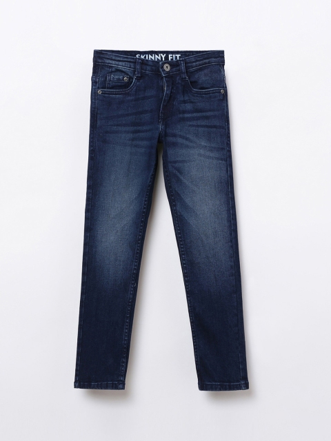 

Denimize by Fame Forever Boys Blue Skinny Fit Light Fade Jeans